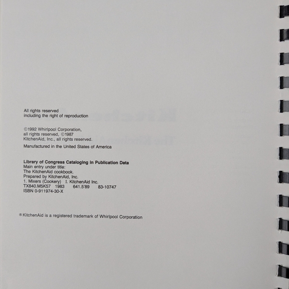 The KitchenAid Cookbook, 1992 - Picture 4 of 7